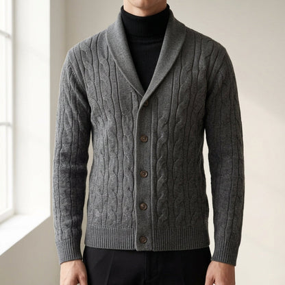 Wool Knit Cardigan – Classic Button-Up Style
