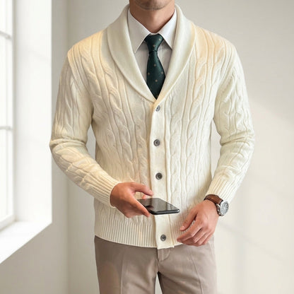 Wool Knit Cardigan – Classic Button-Up Style