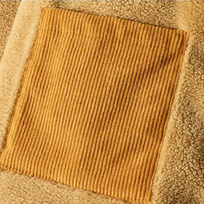 Corduroy Sherpa Lined Jacket for Men