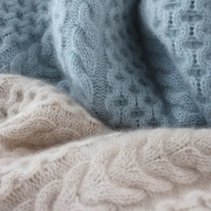 Cable Knit Turtleneck Sweater for Women