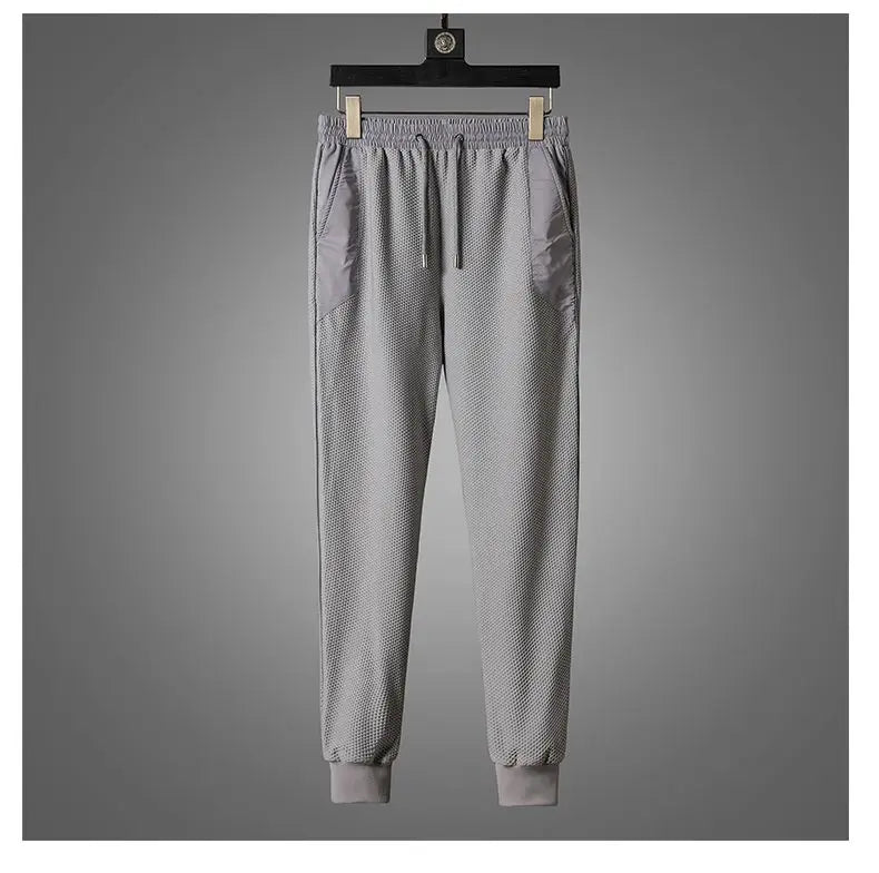 Two-Piece Performance Tracksuit with Zip-Up Hoodie and Sweatpants for Men
