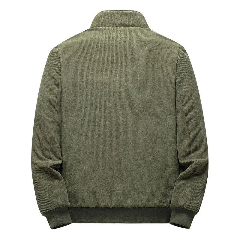 Corduroy Sherpa-Lined Bomber Jacket for Men