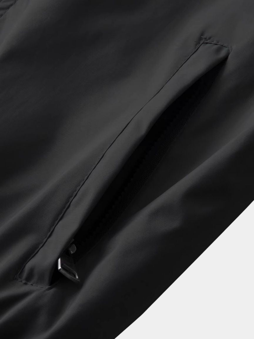 Bomber Jacket with Striped Trim for Men