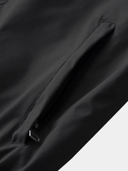 Bomber Jacket with Striped Trim for Men