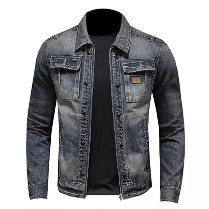 Zip-Up Coat - Blue