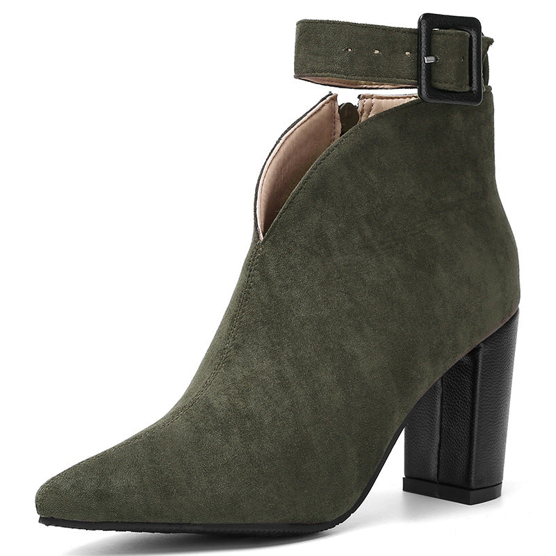 V-Cut Ankle Boots | Statement Style Women's Boots