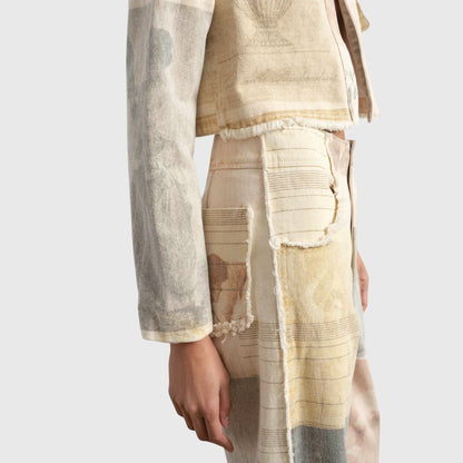 Beige Wide Jeans for Women