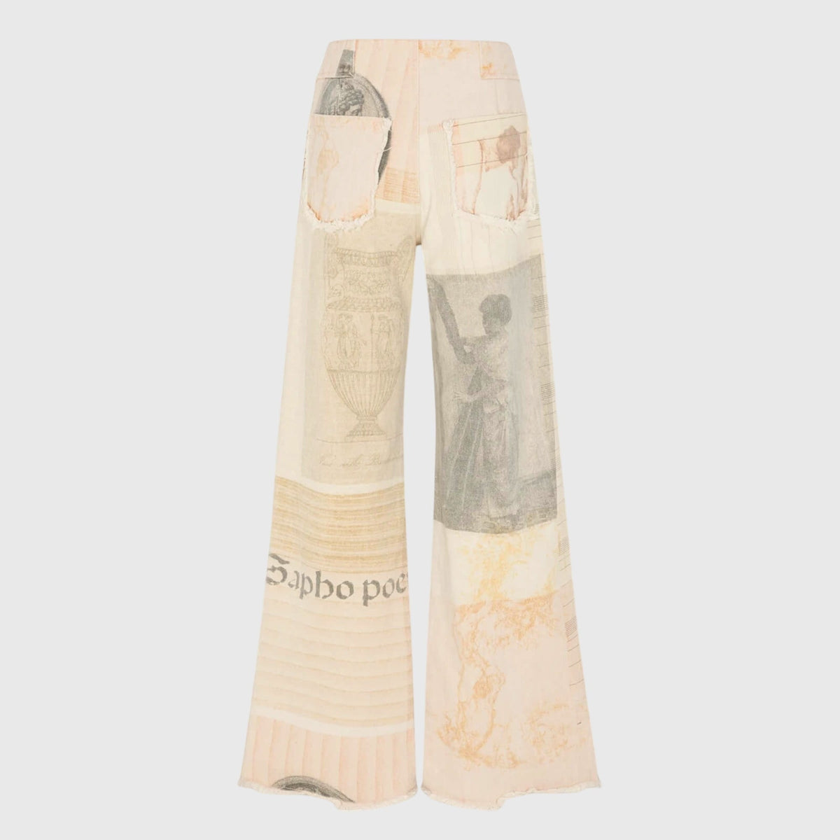 Beige Wide Jeans for Women