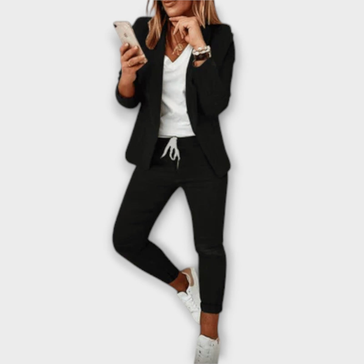 Blazer Set for Women - Black