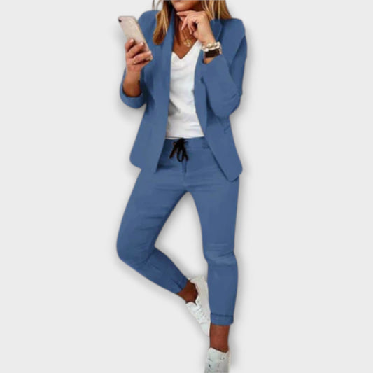 Blazer Set for Women - Blue