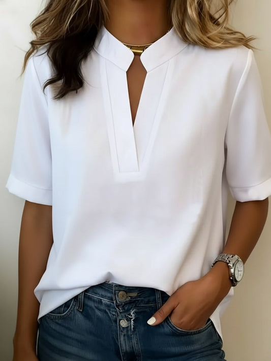 Blouse with V-Neck for Women