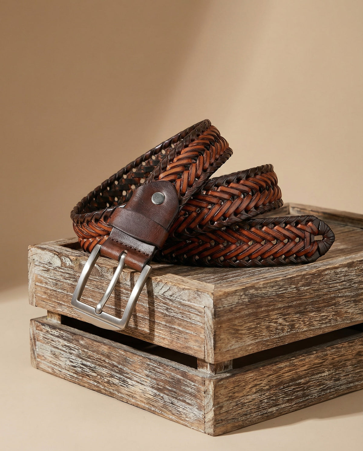 Braided Leather Belt