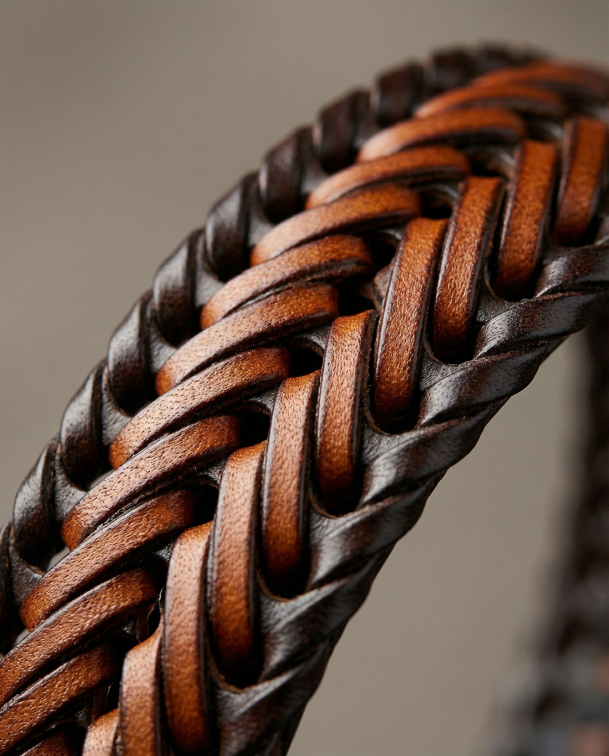 Braided Leather Belt