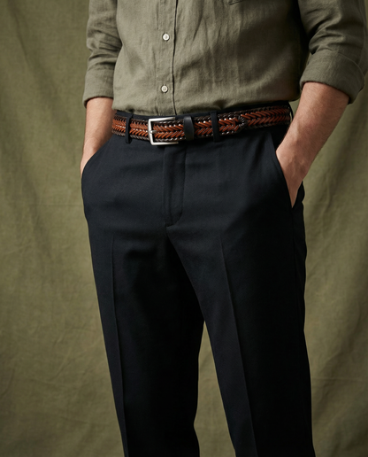Braided Leather Belt