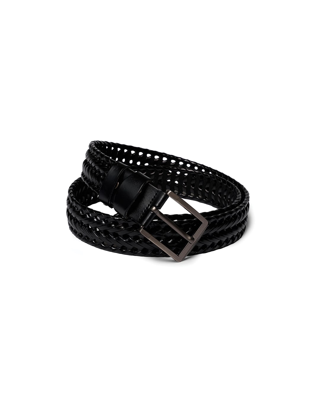 Braided Legacy Cowhide Belt - Black
