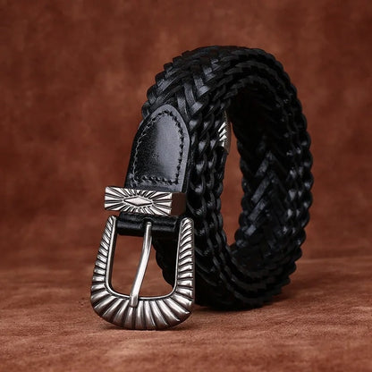 Bronco Braided Belt for Men - Black