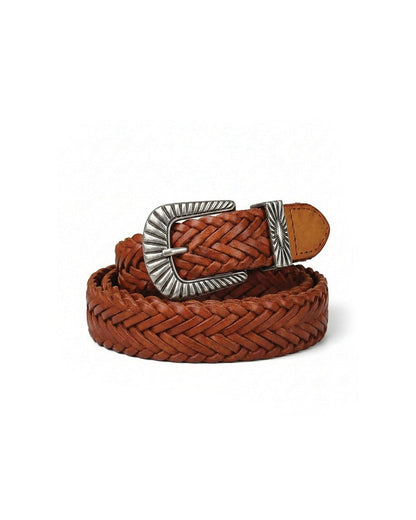 Bronco Braided Belt for Men - Brown