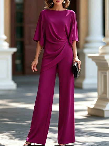 Cape-Sleeve Waist Two-Piece for Women