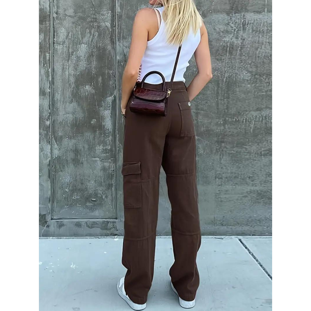 Casual Cotton Cargo Pants for Women