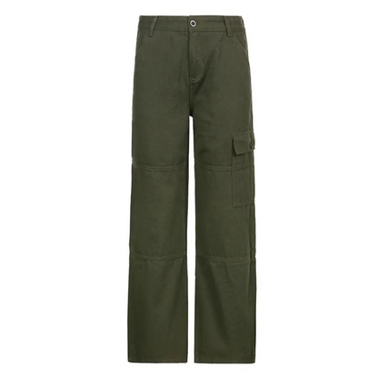 Casual Cotton Cargo Pants for Women
