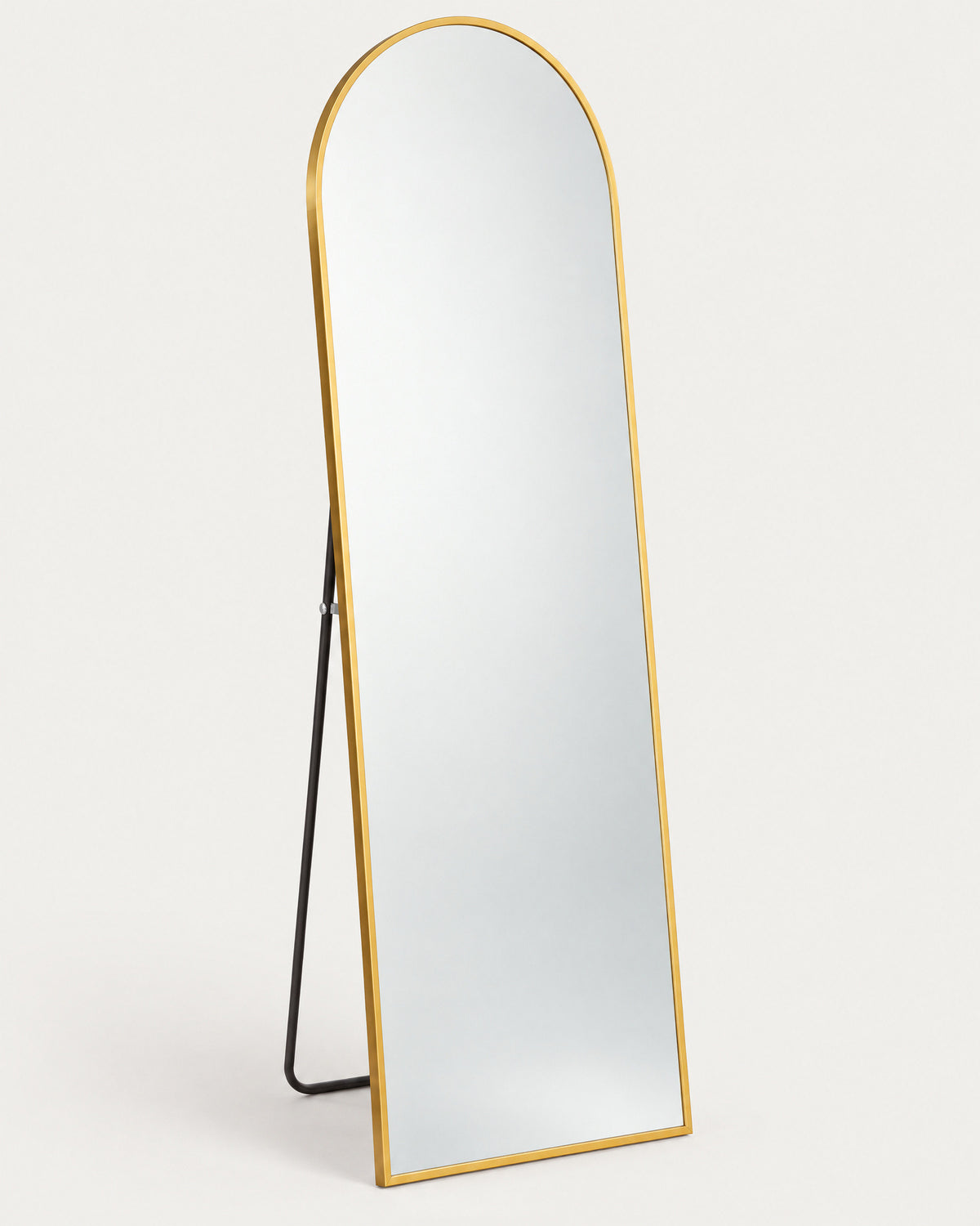 Full Length Standing Mirror with Gold Frame – clean studio photo