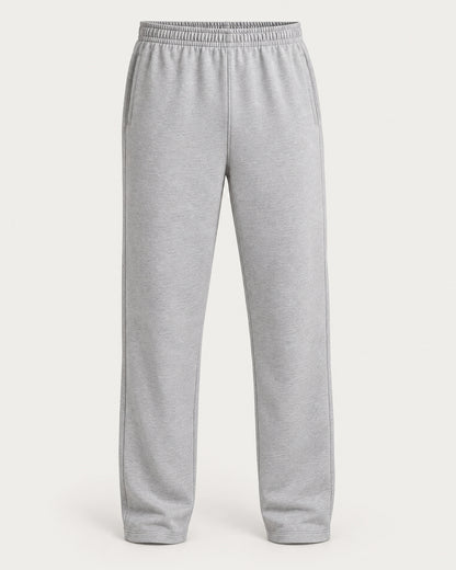 Straight-Leg Cotton Elastic Waist Sweatpants for Men – clean studio photo