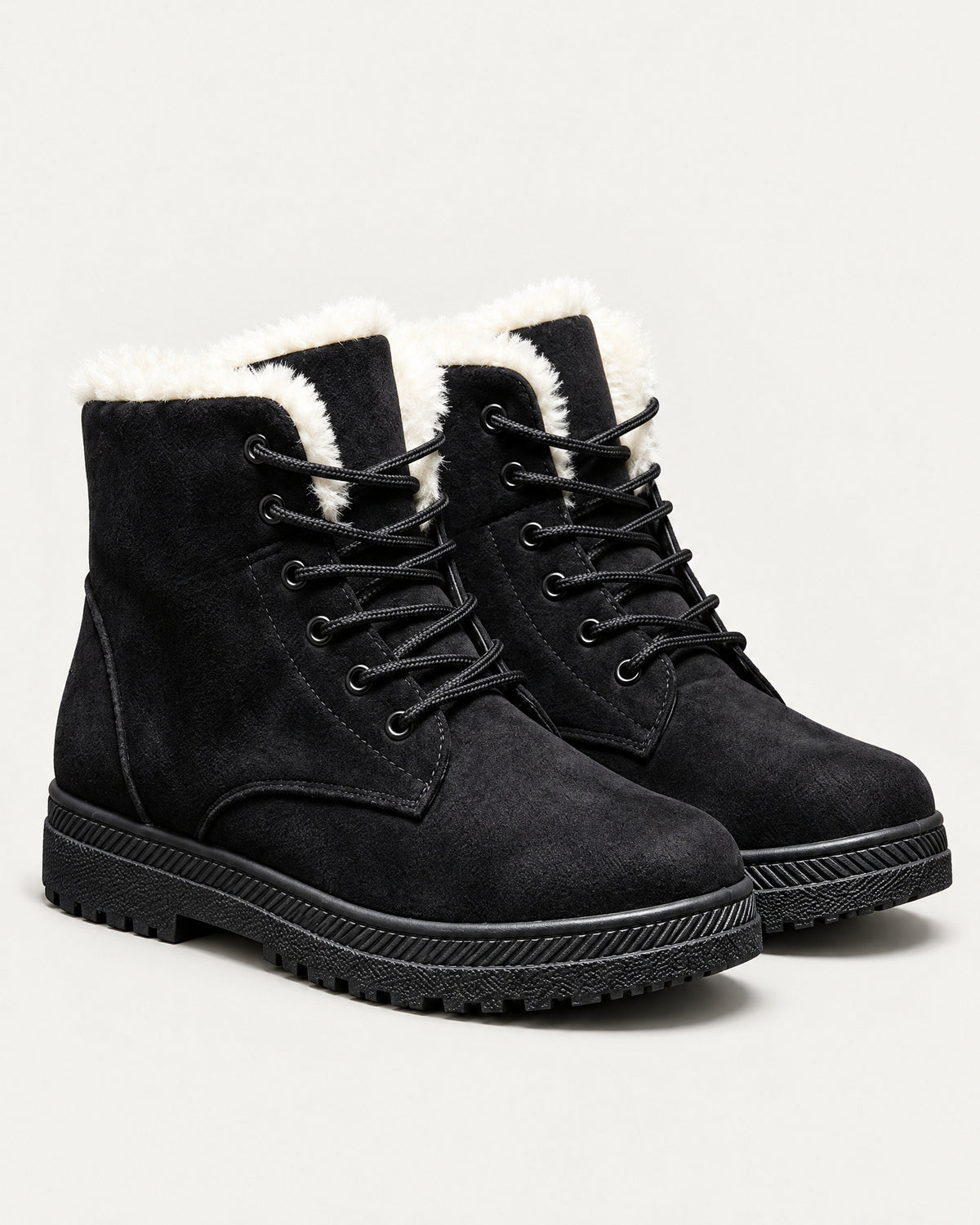 Faux Fur Winter Boots for Women – clean studio photo