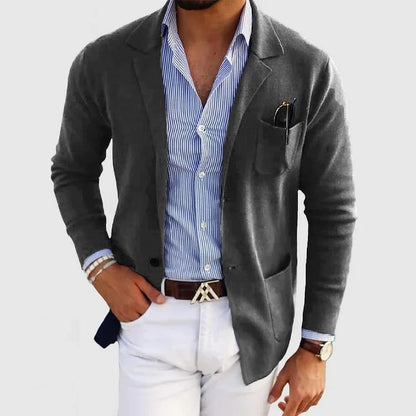 Comfortable Blazer - Dark Gray