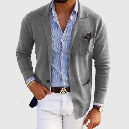 Comfortable Blazer - Light Gray