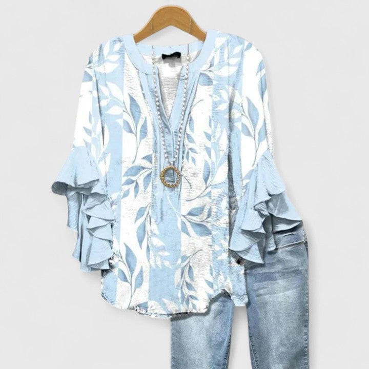 Comfortable Blouse for Women - Light Blue
