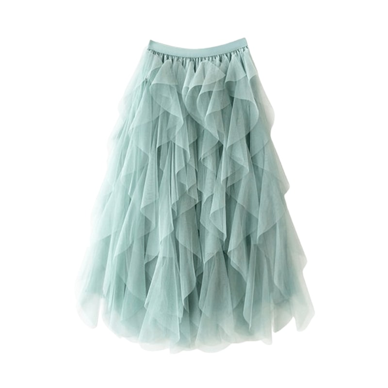 Comfortable Flowing Skirt for Women - Green