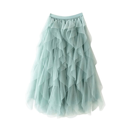 Comfortable Flowing Skirt for Women - Green