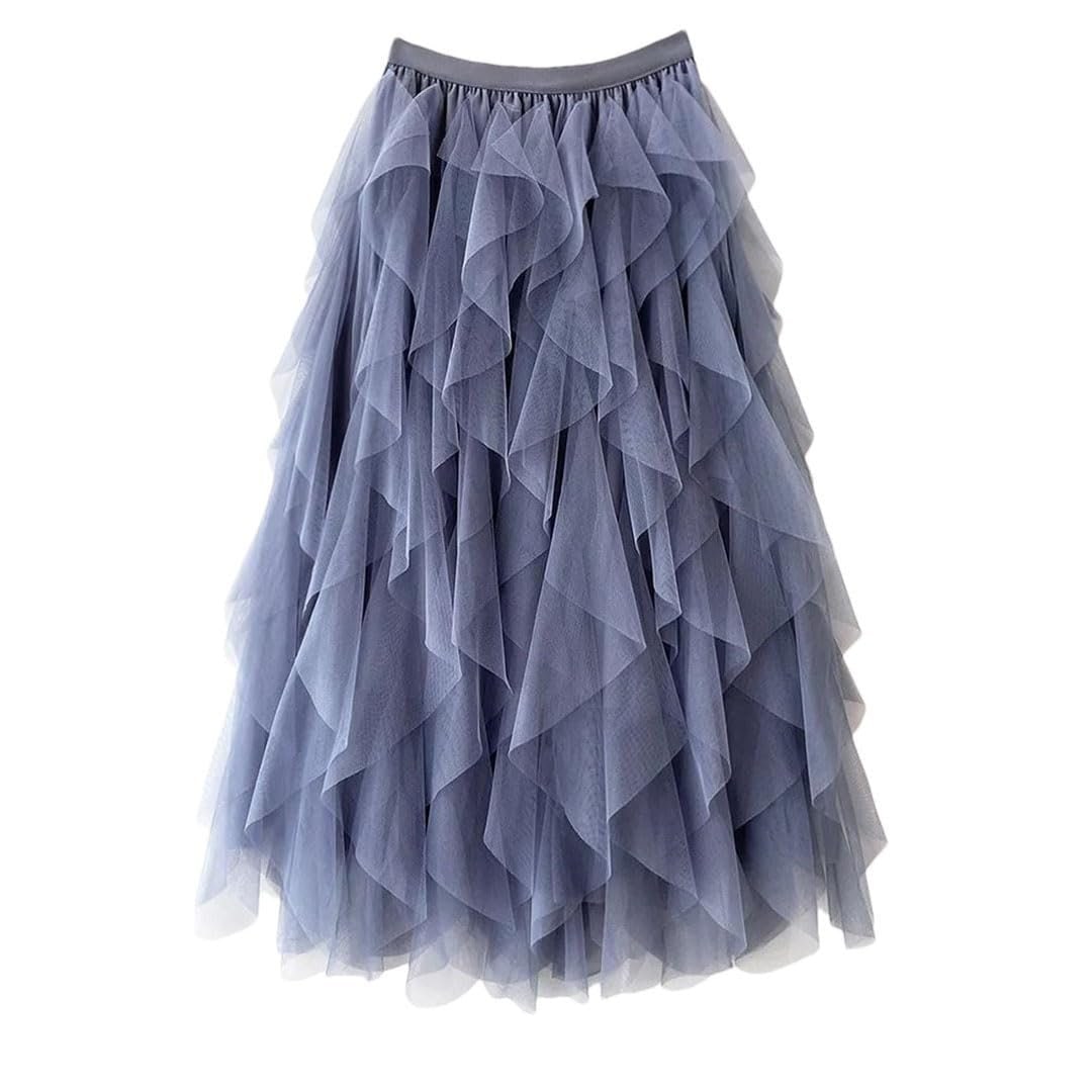 Comfortable Flowing Skirt for Women - Grey