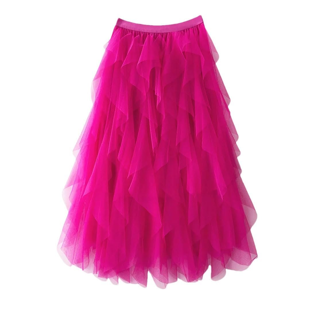 Comfortable Flowing Skirt for Women - Pink