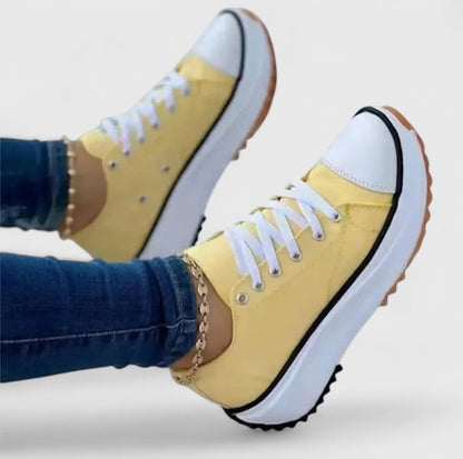 Comfortable Sneakers - Yellow