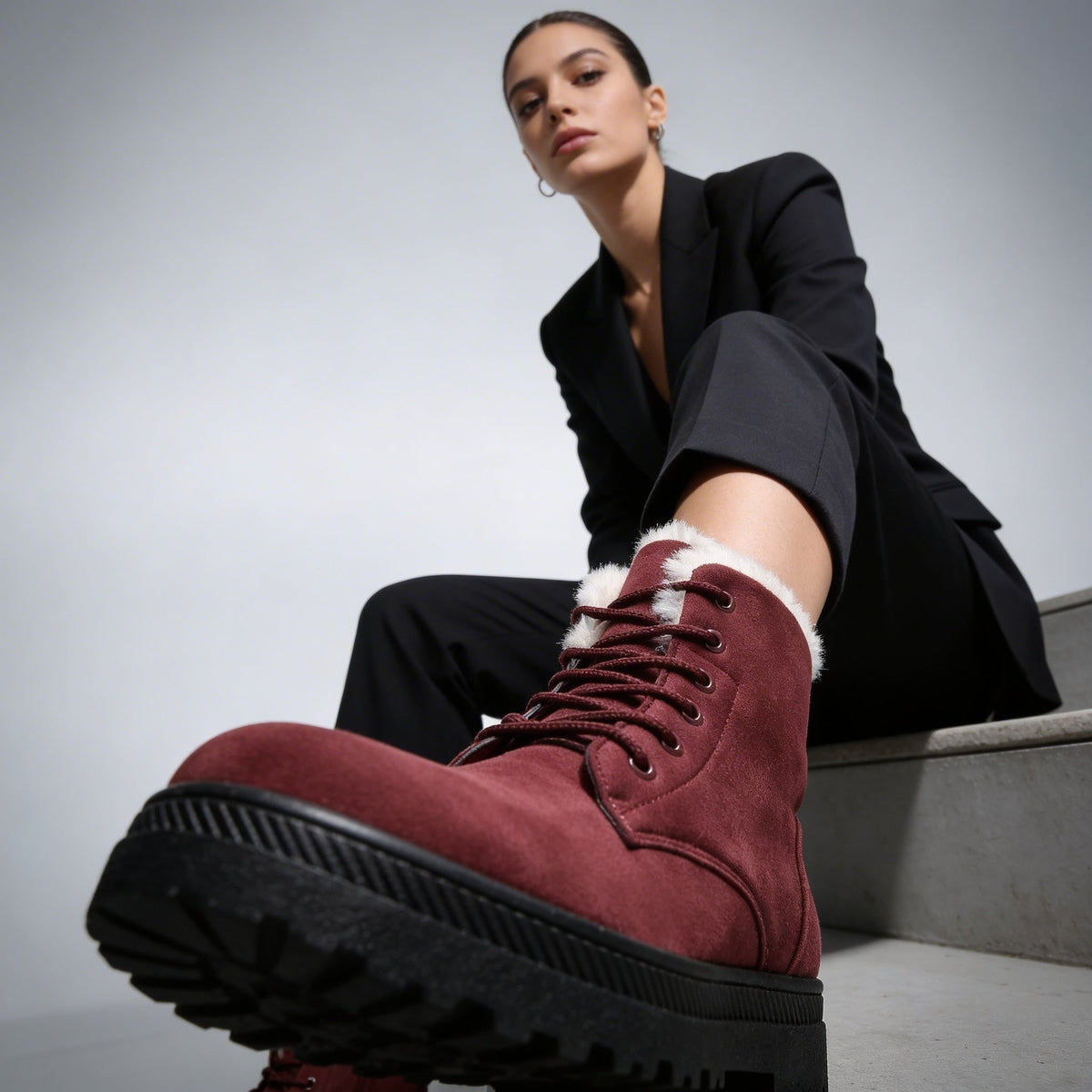 Cozy Faux Fur Lined Winter Boots for Women