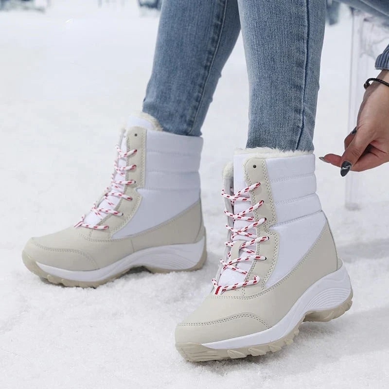 Cozy Snow Boots for Women - White