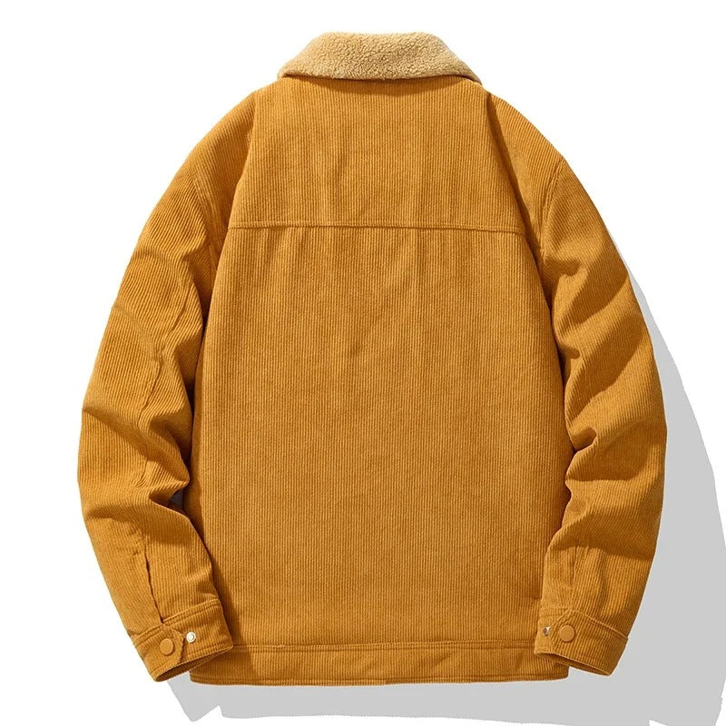 Corduroy Sherpa Lined Jacket for Men