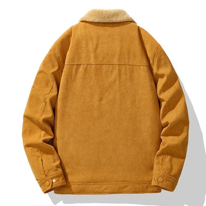 Corduroy Sherpa Lined Jacket for Men