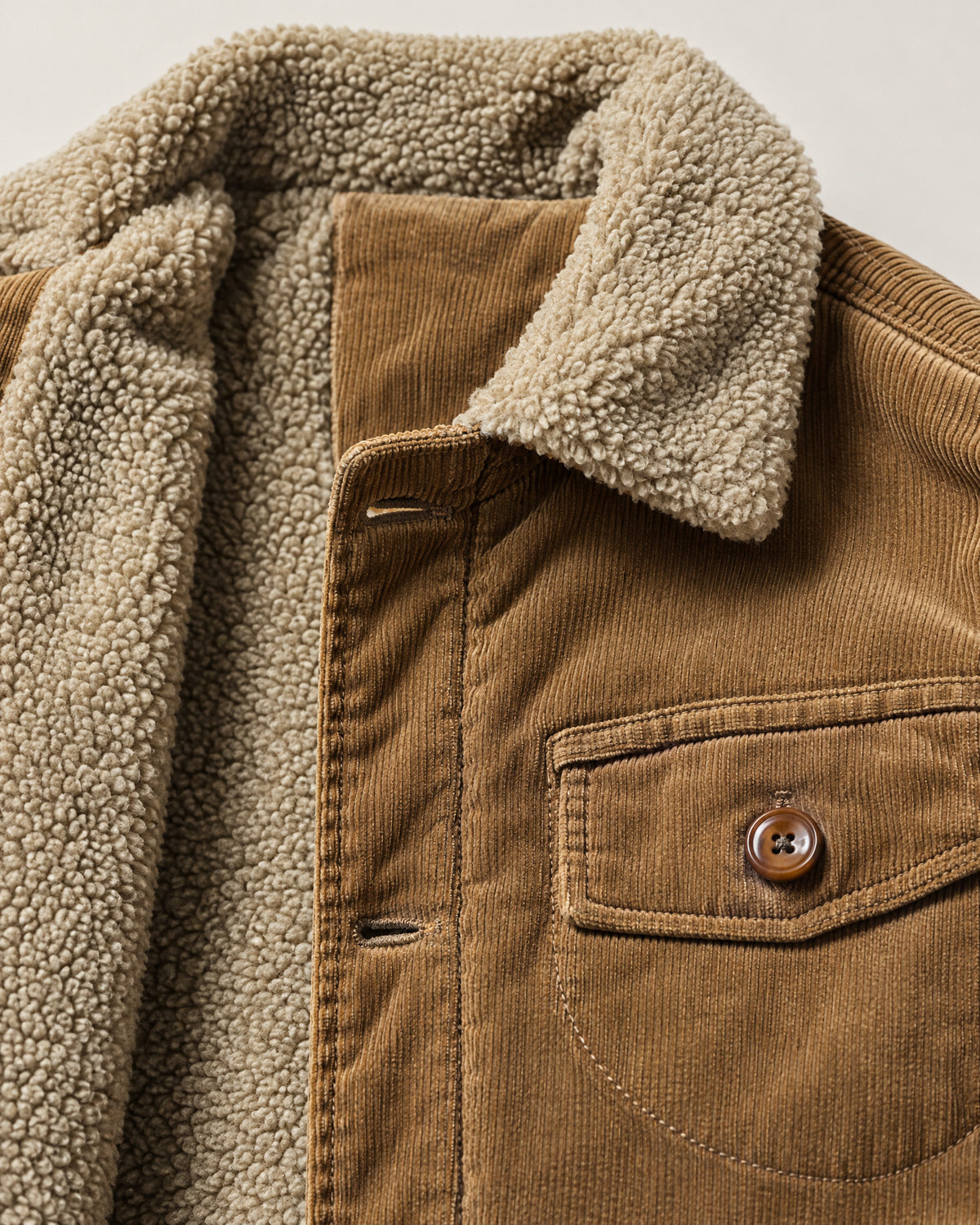 Corduroy Jacket for Men – close-up detail