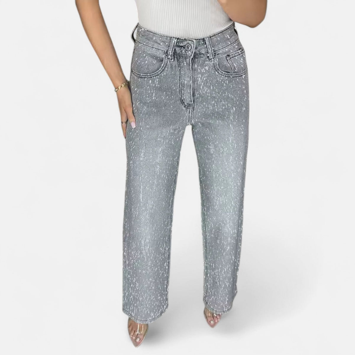 Glint Jeans for Women - Grey