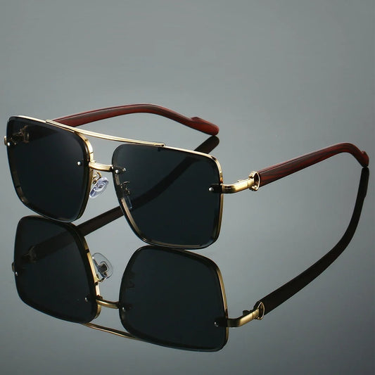 Goldwood Aviator Sunglasses for Men - Black