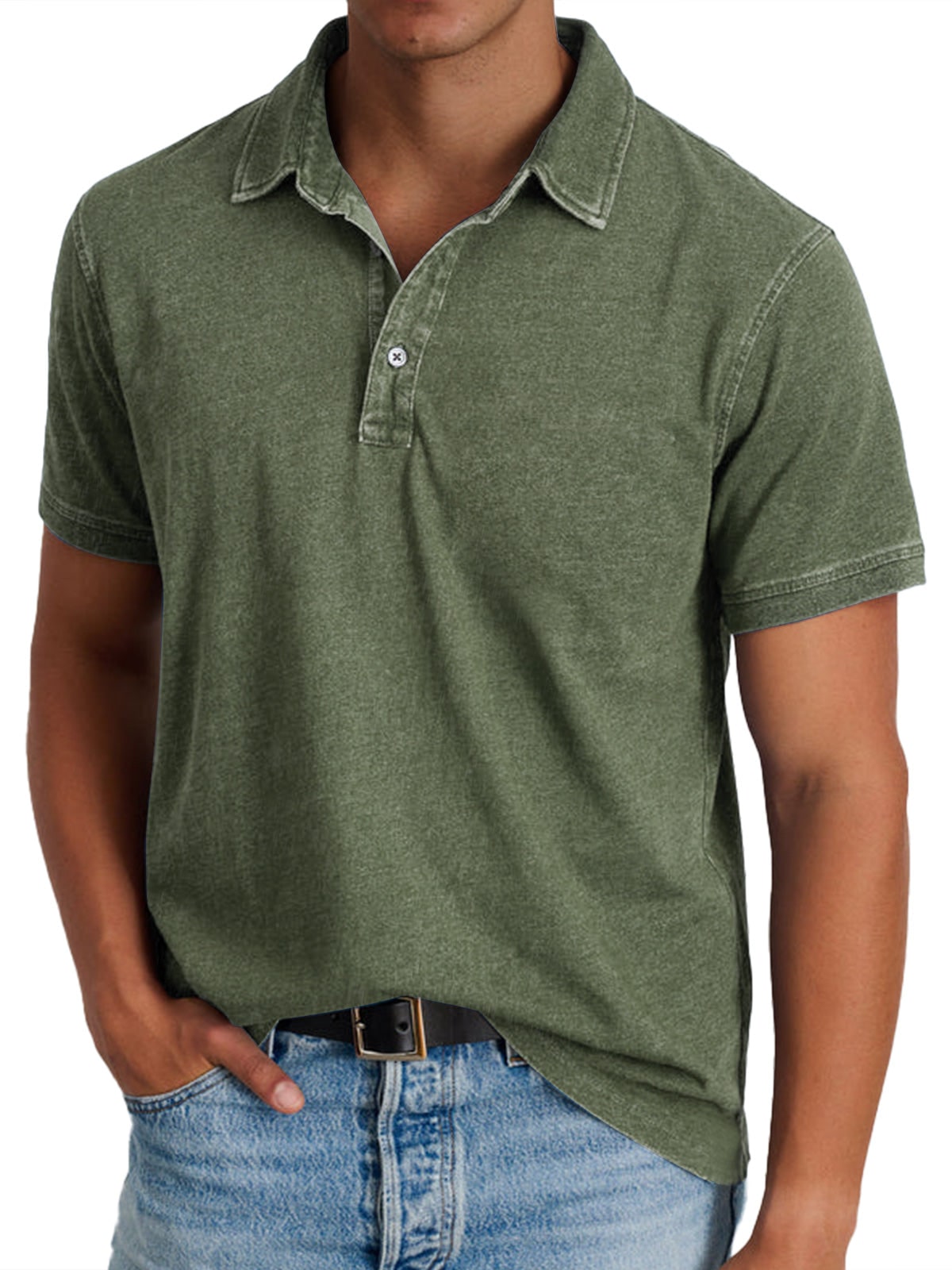 Heritage Polo Shirt - Olive