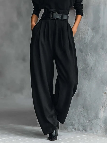 High-Neck Wide Leg Jumpsuit Set for Women