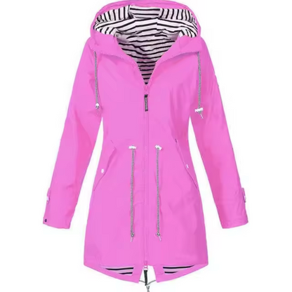Hooded Oversized Coat for Women - Pink
