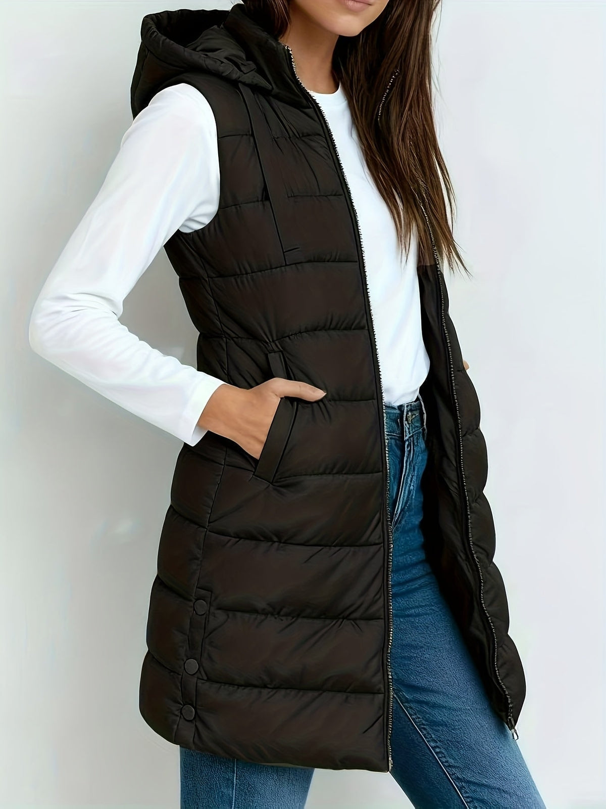 Hooded Relaxed Coat for Women