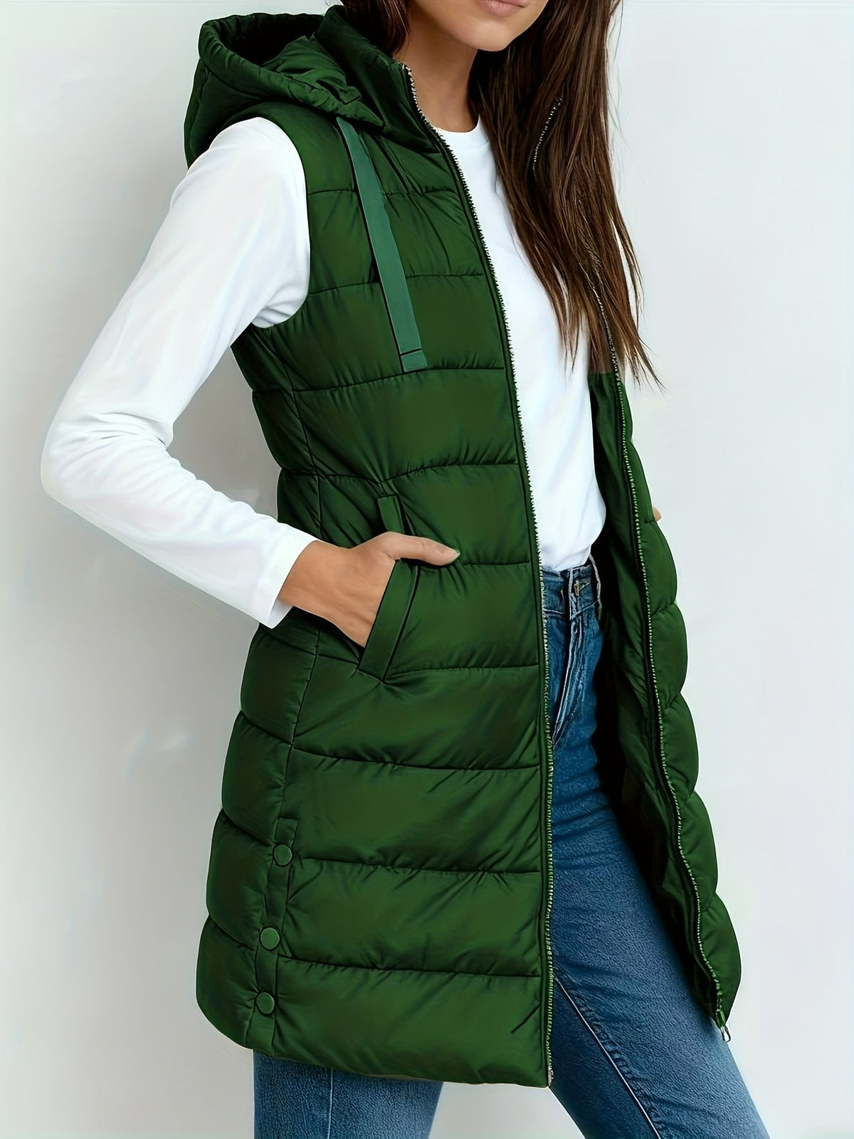 Hooded Relaxed Coat for Women