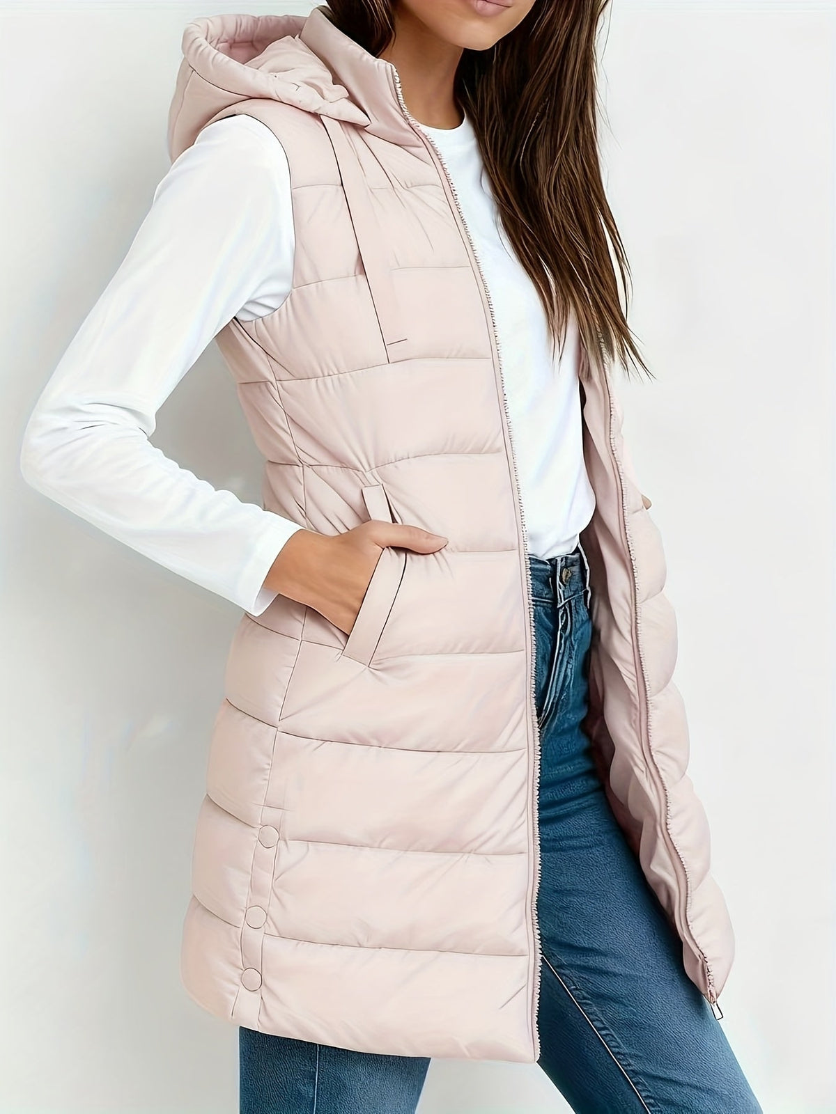 Hooded Relaxed Coat for Women