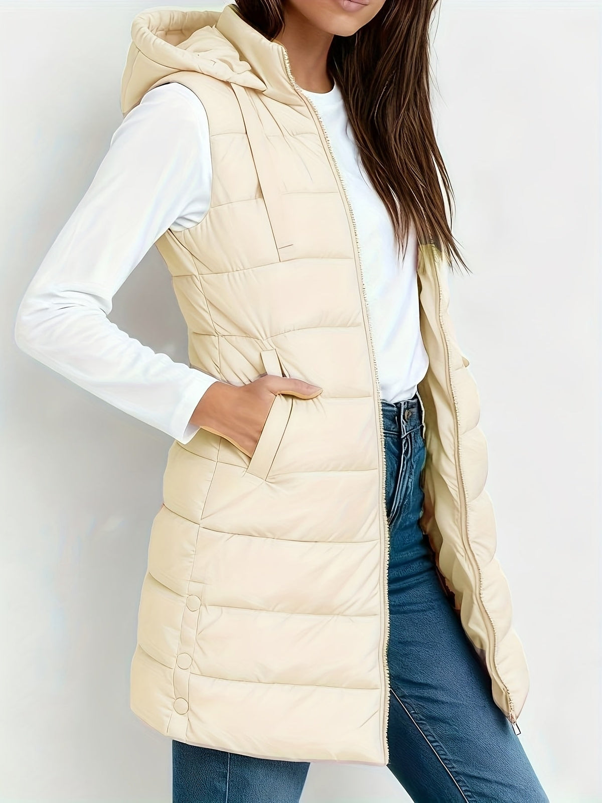 Hooded Relaxed Coat for Women