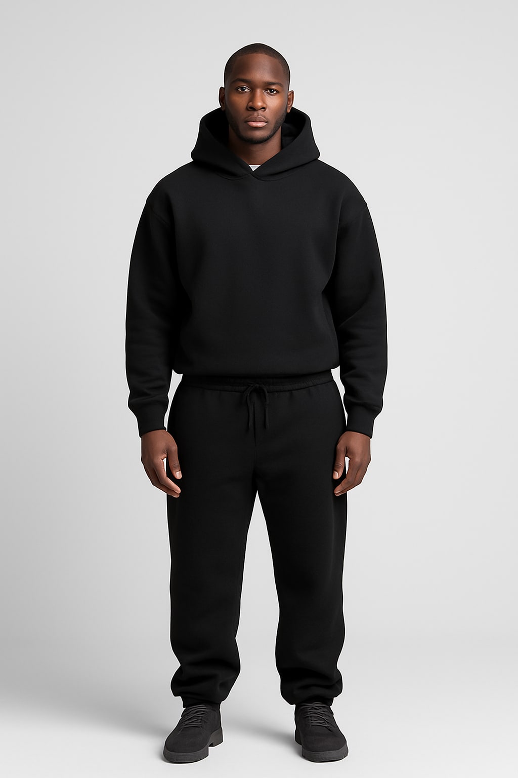 Knit Tracksuit for Men - Black